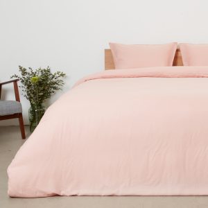 Panda London Bamboo Linen Bedding In Himalayan Pink