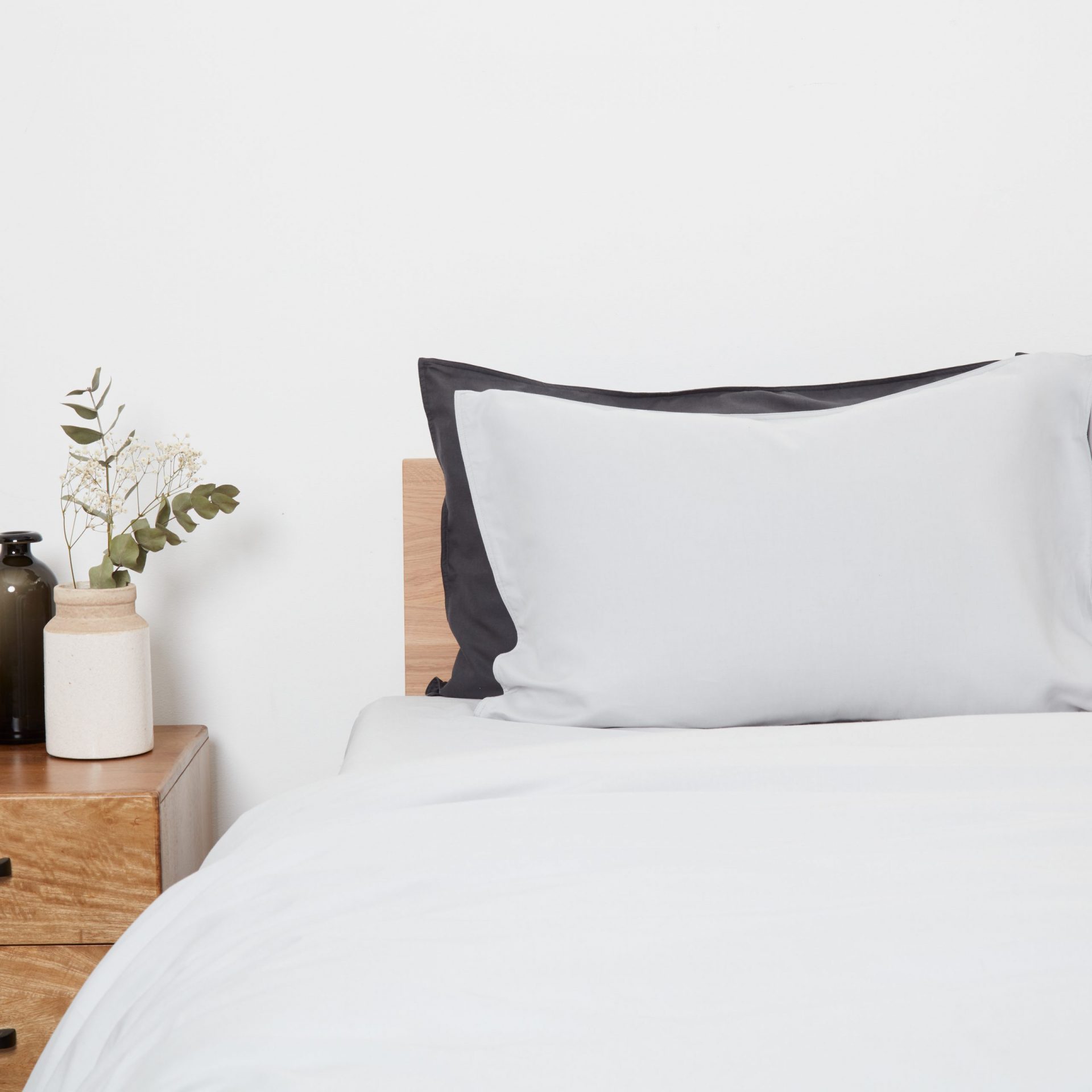 Panda London Bamboo Linen Bedding In Coconut White