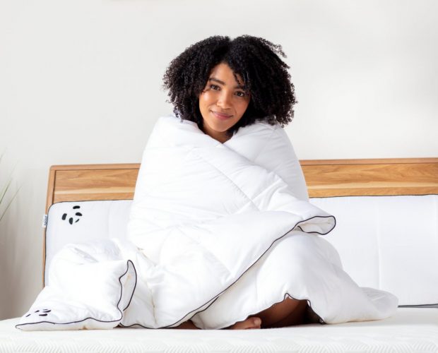 girl with Panda Cloud Duvet